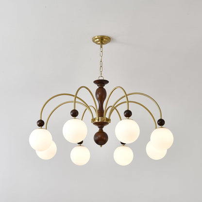 Archway Walnut Color Candelabrum Chandelier