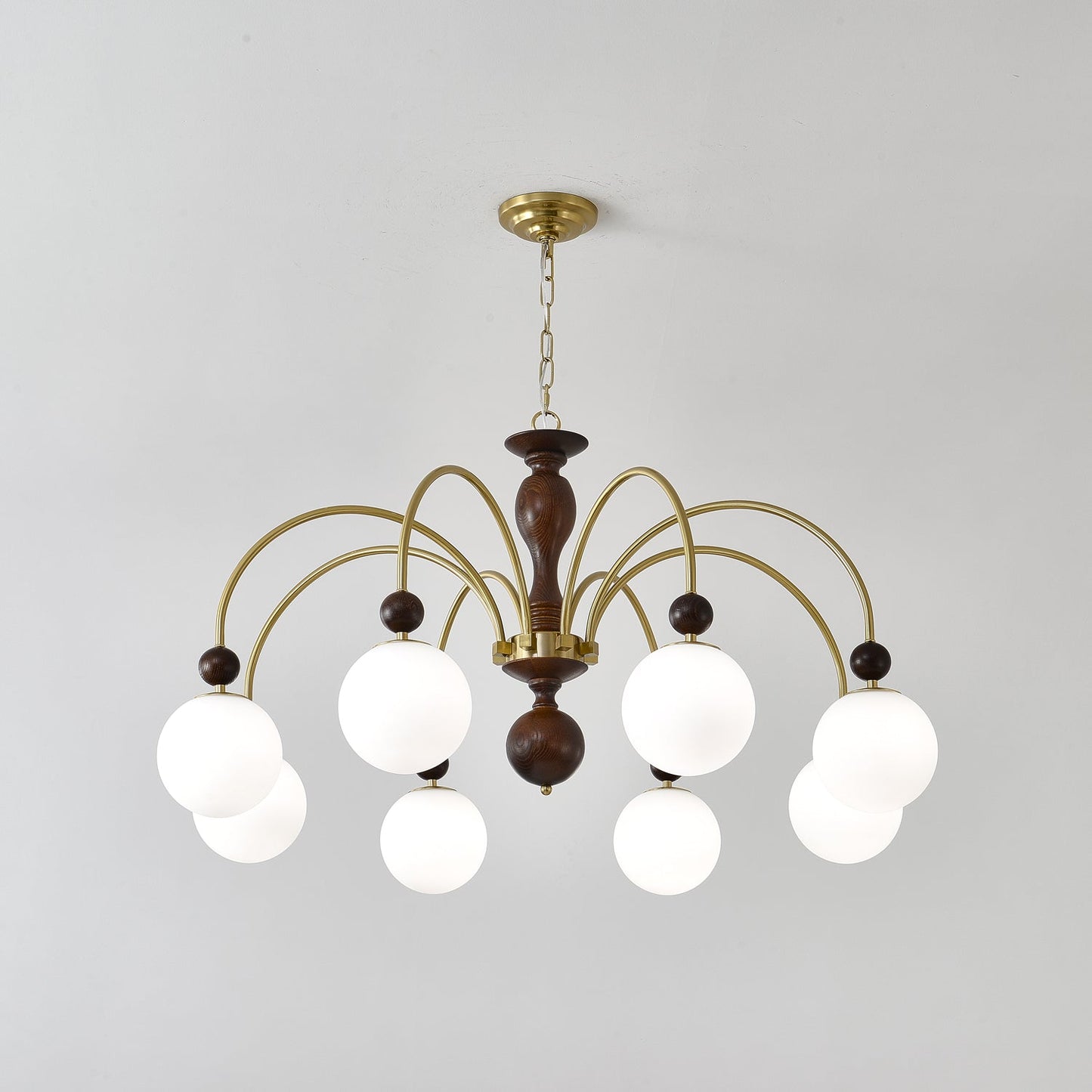 Archway Walnut Color Candelabrum Chandelier