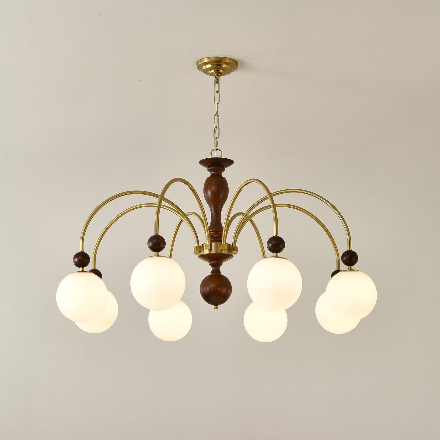 Archway Walnut Color Candelabrum Chandelier