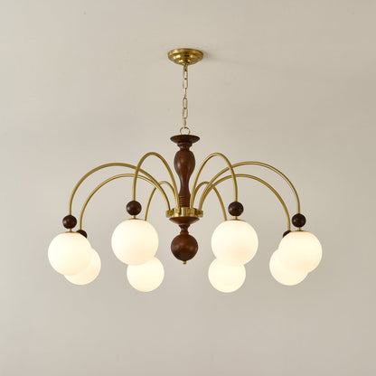 Archway Walnut Color Candelabrum Chandelier