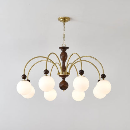 Archway Walnut Color Candelabrum Chandelier