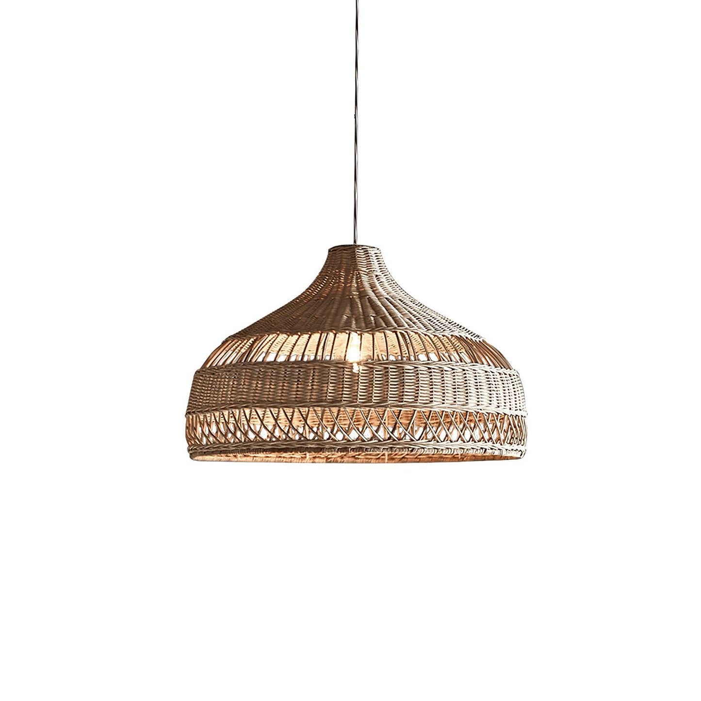 Artisanal Rattan Dome Hanging light Pendant Lamp