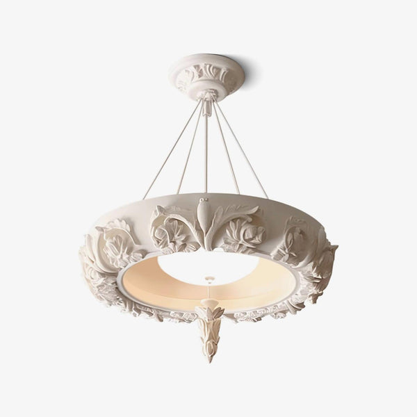 Artistic Carved Plaster Crown Chandelier