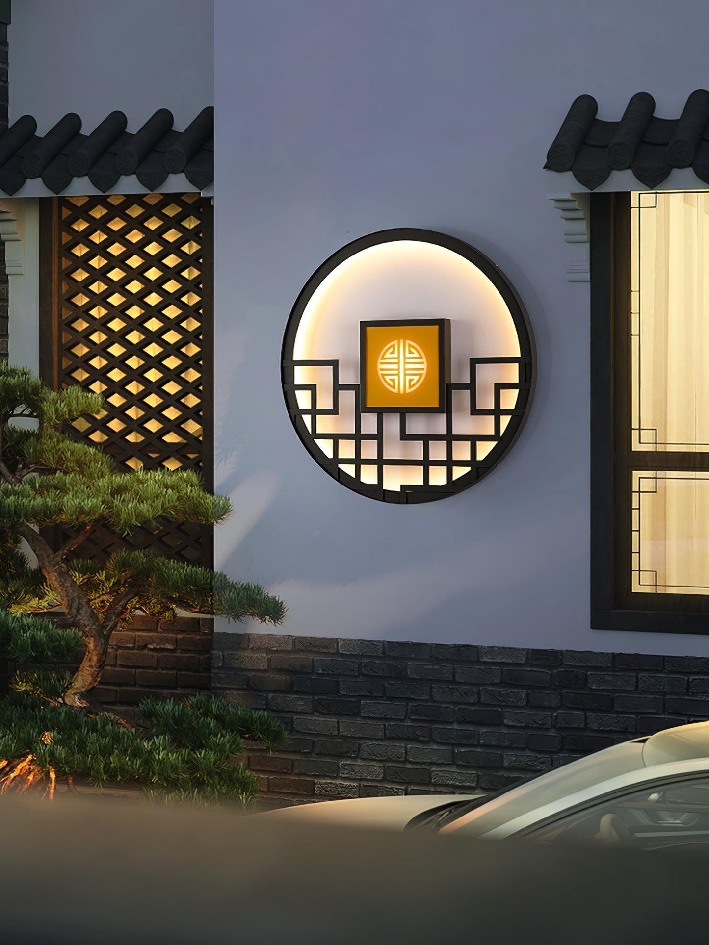 Round Outdoor Lamp bracket Wall Light