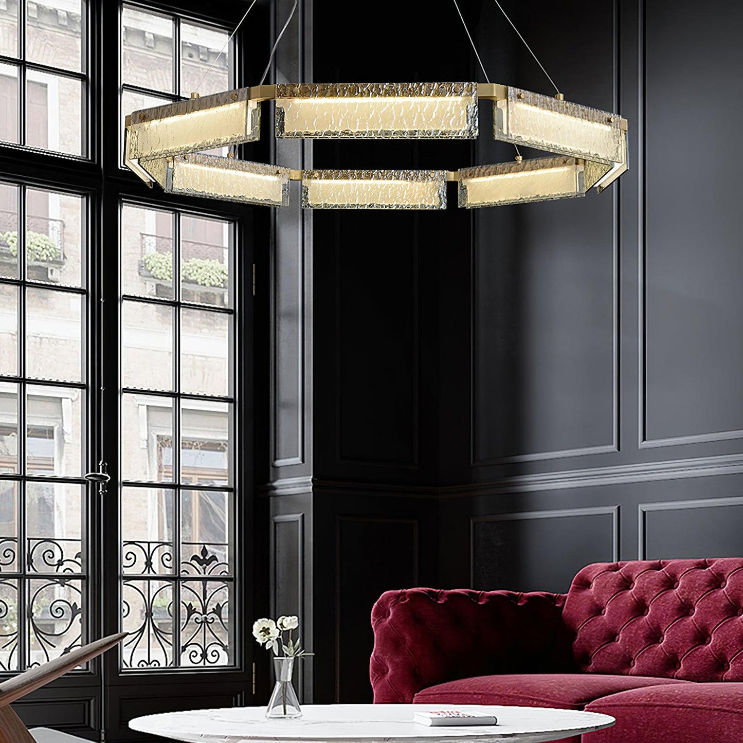 Asner LED Crown Chandelier