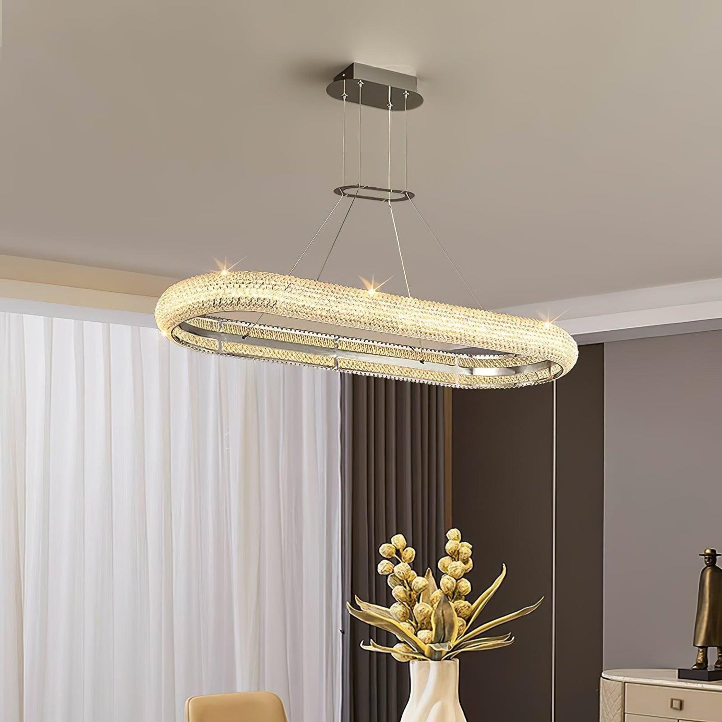 Asscher Ring Pendant light Chandelier