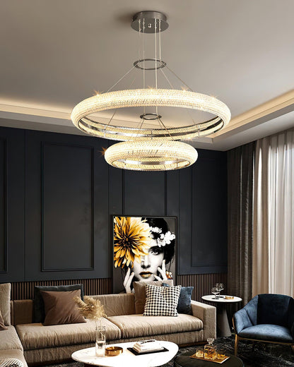 Asscher Ring Pendant light Chandelier