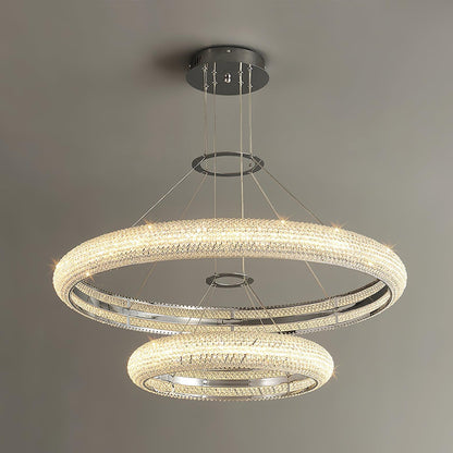 Asscher Ring Pendant light Chandelier