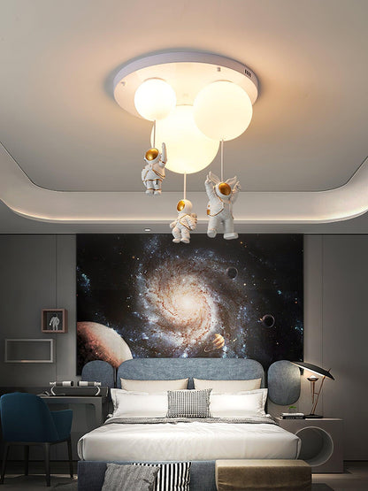 Astronaut Glossy Balloon Overhead light Ceiling Lamp