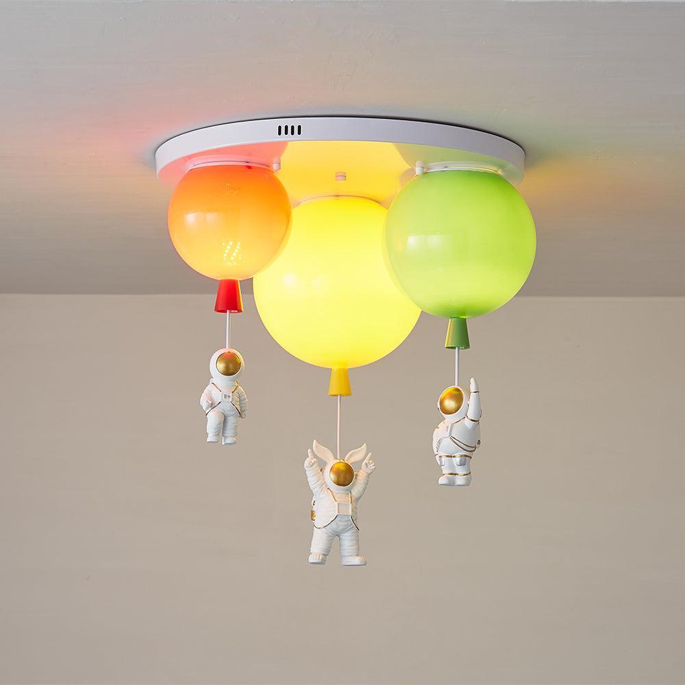 Astronaut Glossy Balloon Overhead light Ceiling Lamp