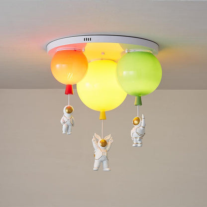 Astronaut Glossy Balloon Overhead light Ceiling Lamp