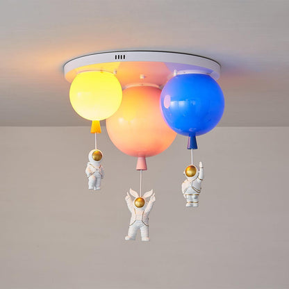 Astronaut Glossy Balloon Overhead light Ceiling Lamp