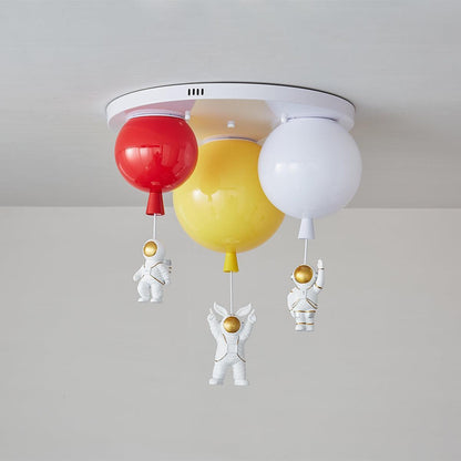 Astronaut Glossy Balloon Overhead light Ceiling Lamp