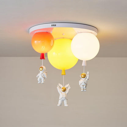 Astronaut Glossy Balloon Overhead light Ceiling Lamp