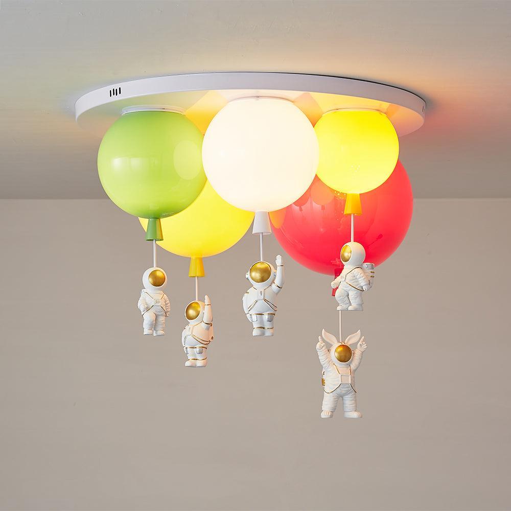 Astronaut Glossy Balloon Overhead light Ceiling Lamp