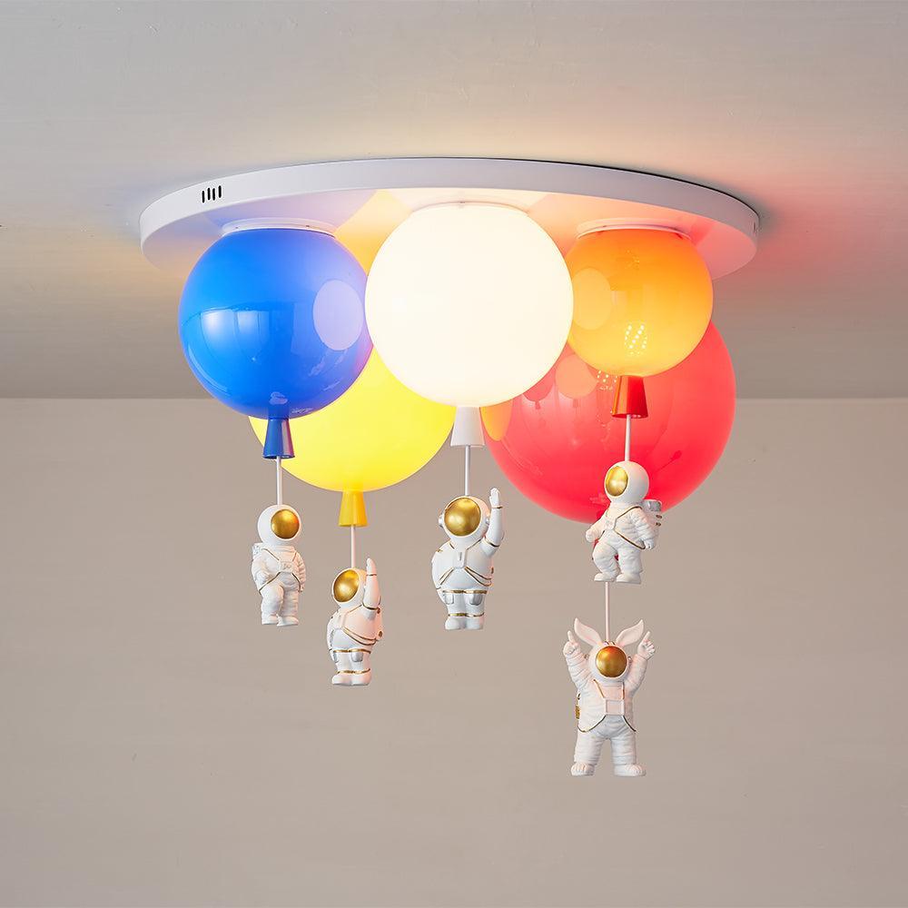 Astronaut Glossy Balloon Overhead light Ceiling Lamp