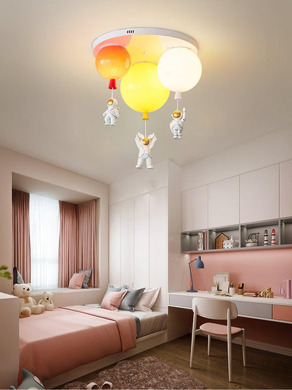 Astronaut Glossy Balloon Overhead light Ceiling Lamp