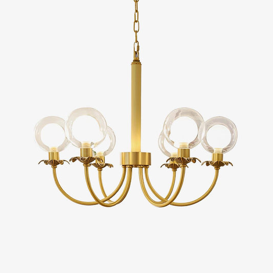 Aureate Radiance Glass Pendant light Chandelier