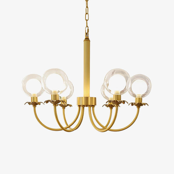 Aureate Radiance Glass Pendant light Chandelier