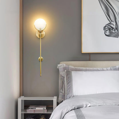 Ava Brass Bracket light Wall Lamp