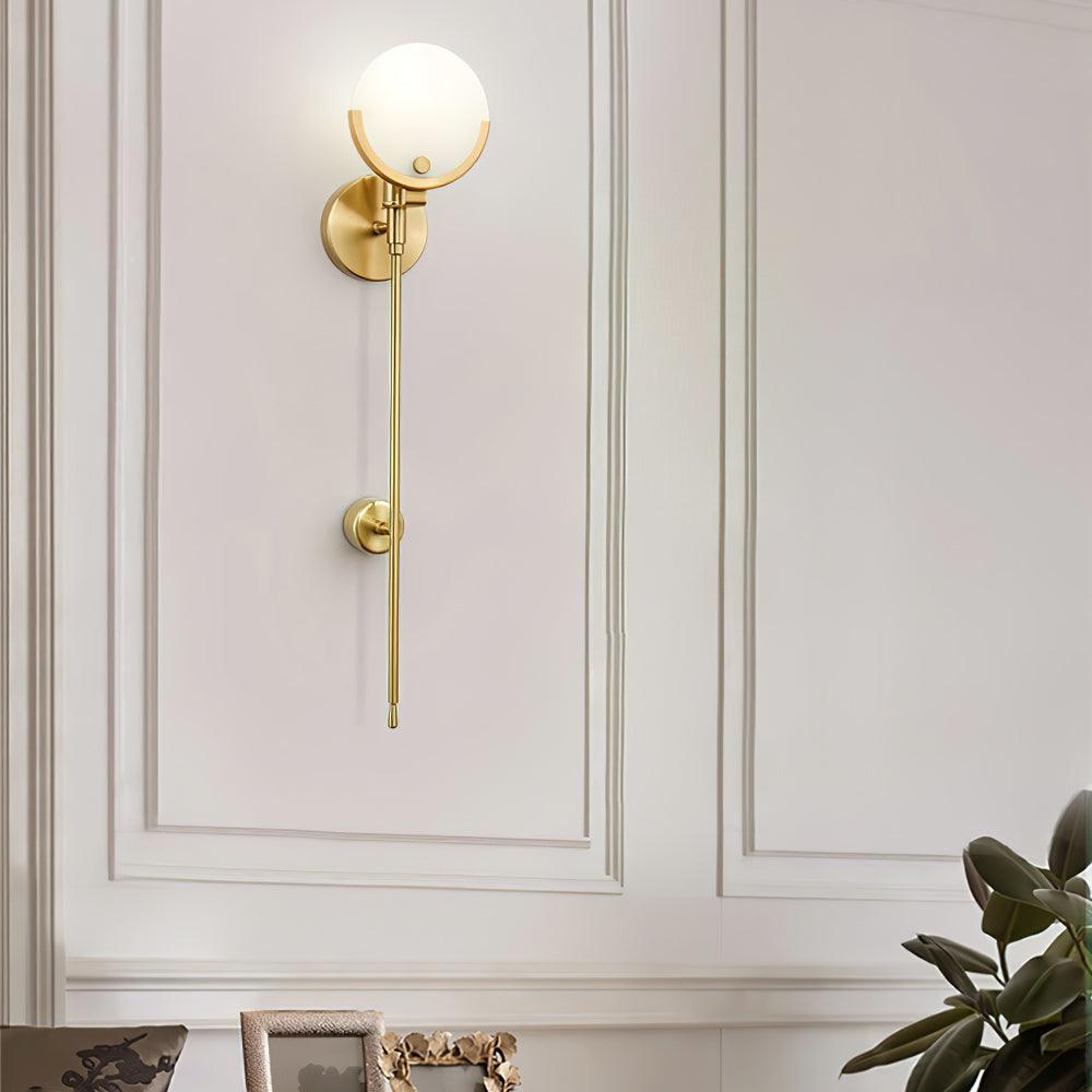 Ava Brass Bracket light Wall Lamp