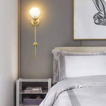 Ava Brass Bracket light Wall Lamp