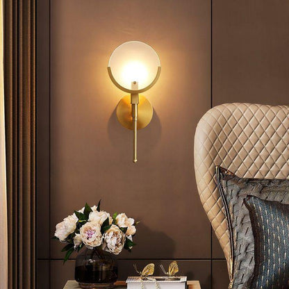 Ava Brass Bracket light Wall Lamp