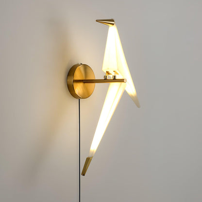 Avian Serenity Plug-In Sconce Wall Lamp