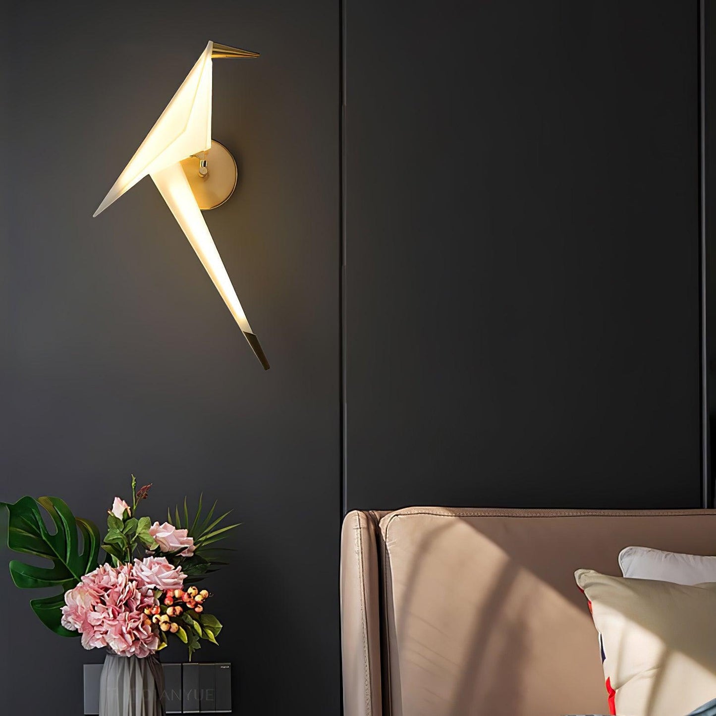 Avian Serenity Plug-In Sconce Wall Lamp