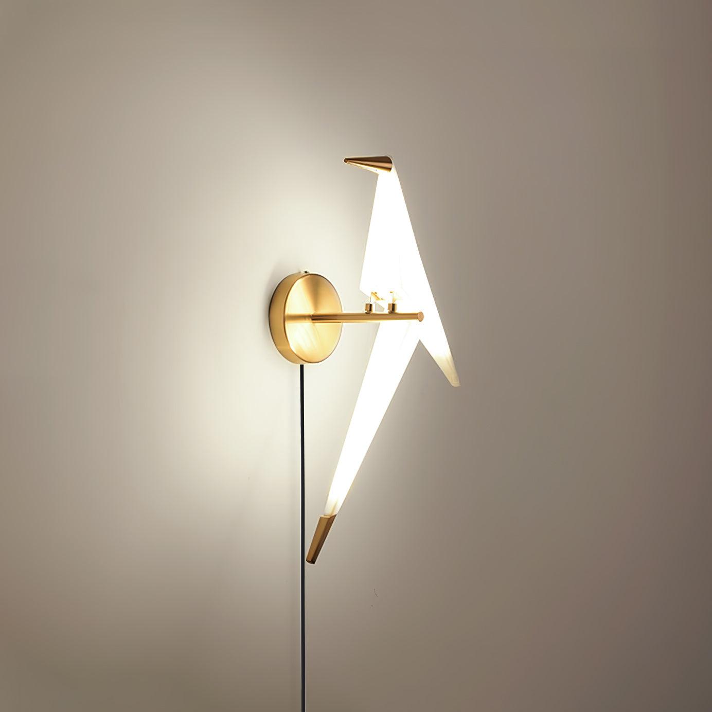 Avian Serenity Plug-In Sconce Wall Lamp