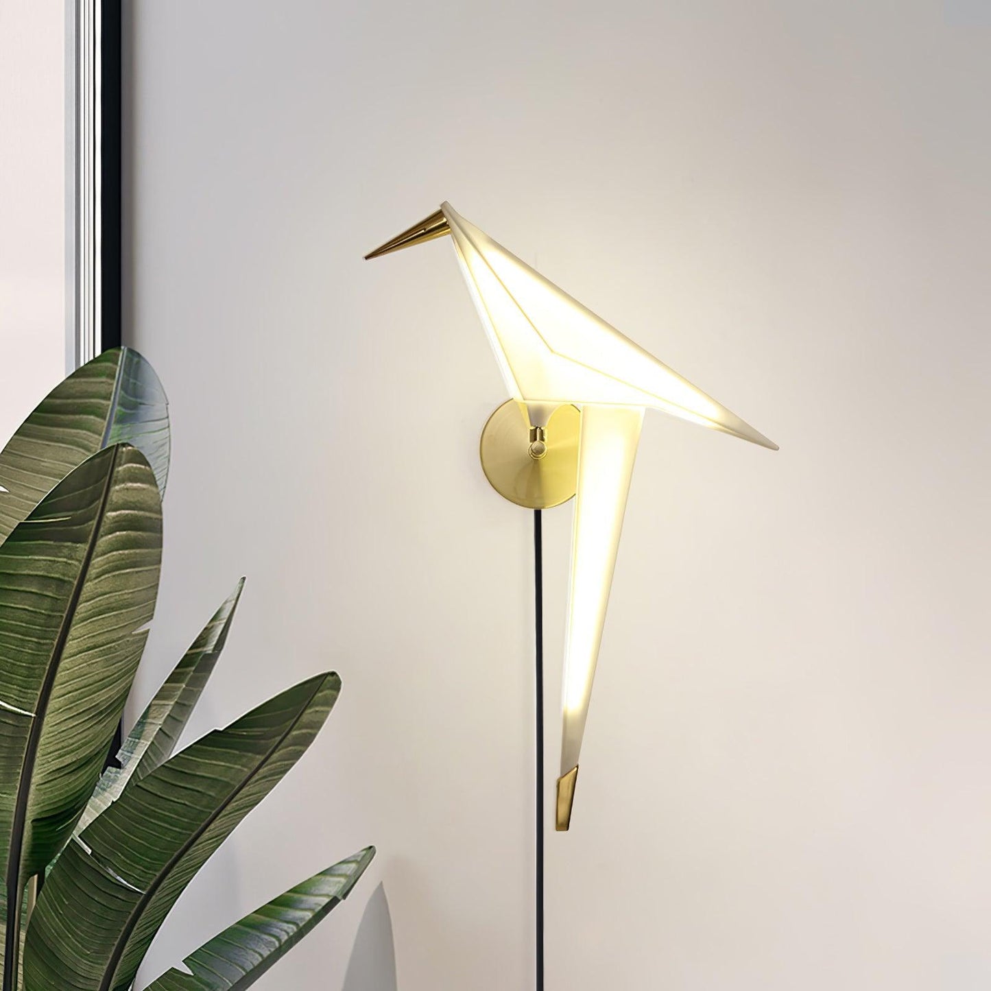 Avian Serenity Plug-In Sconce Wall Lamp