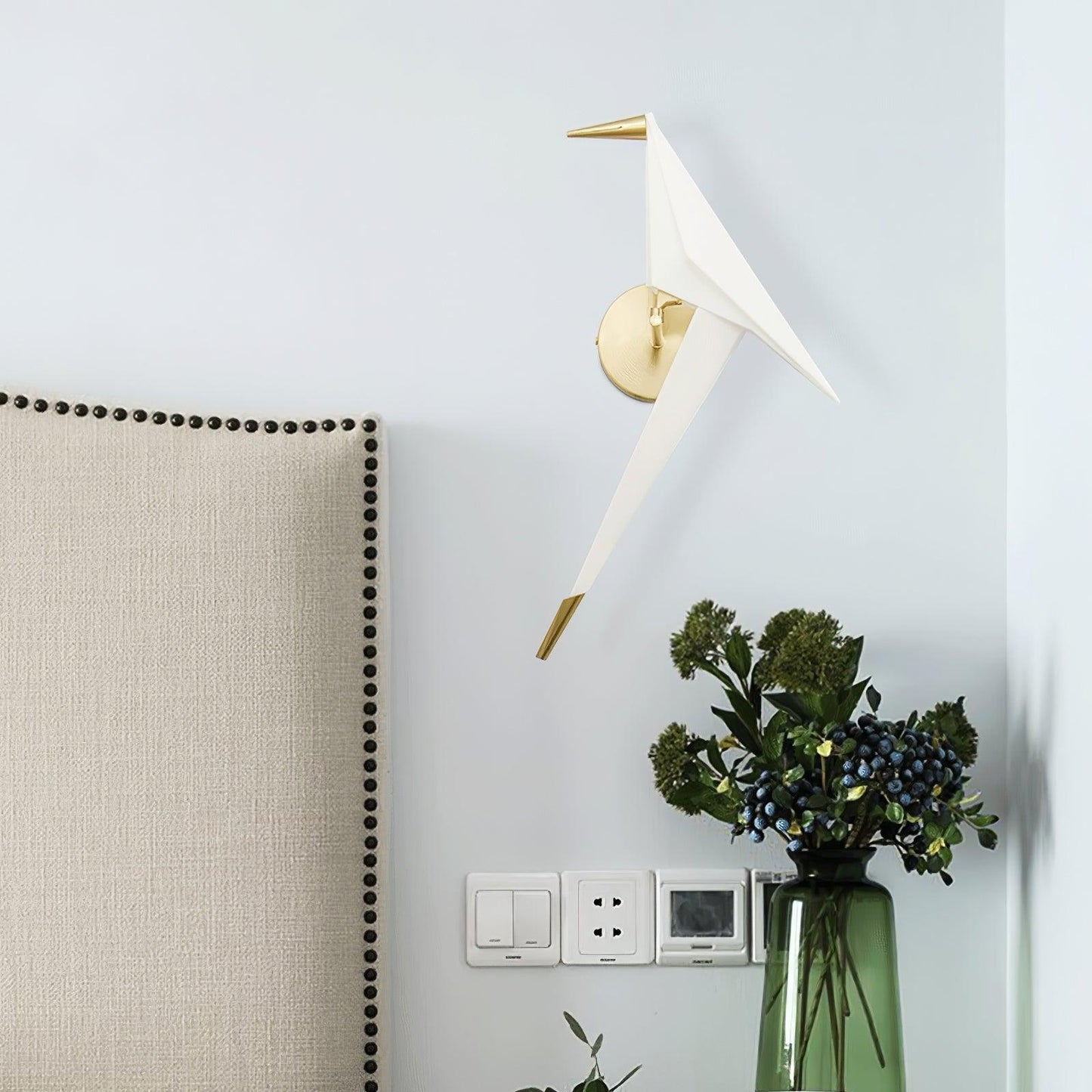 Avian Serenity Plug-In Sconce Wall Lamp