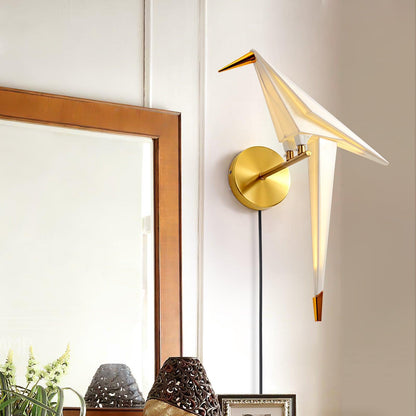 Avian Serenity Plug-In Sconce Wall Lamp