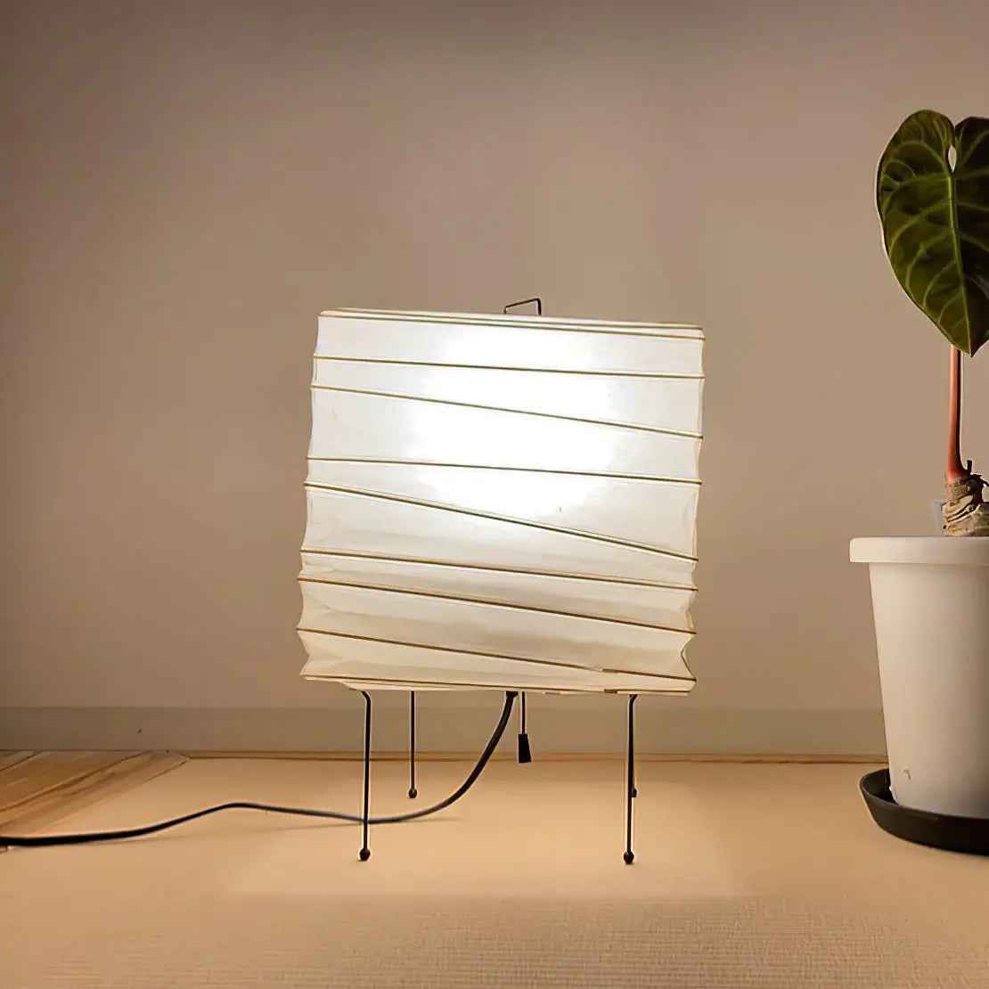 Ayla Cube Nightstand lamp Table Lamp