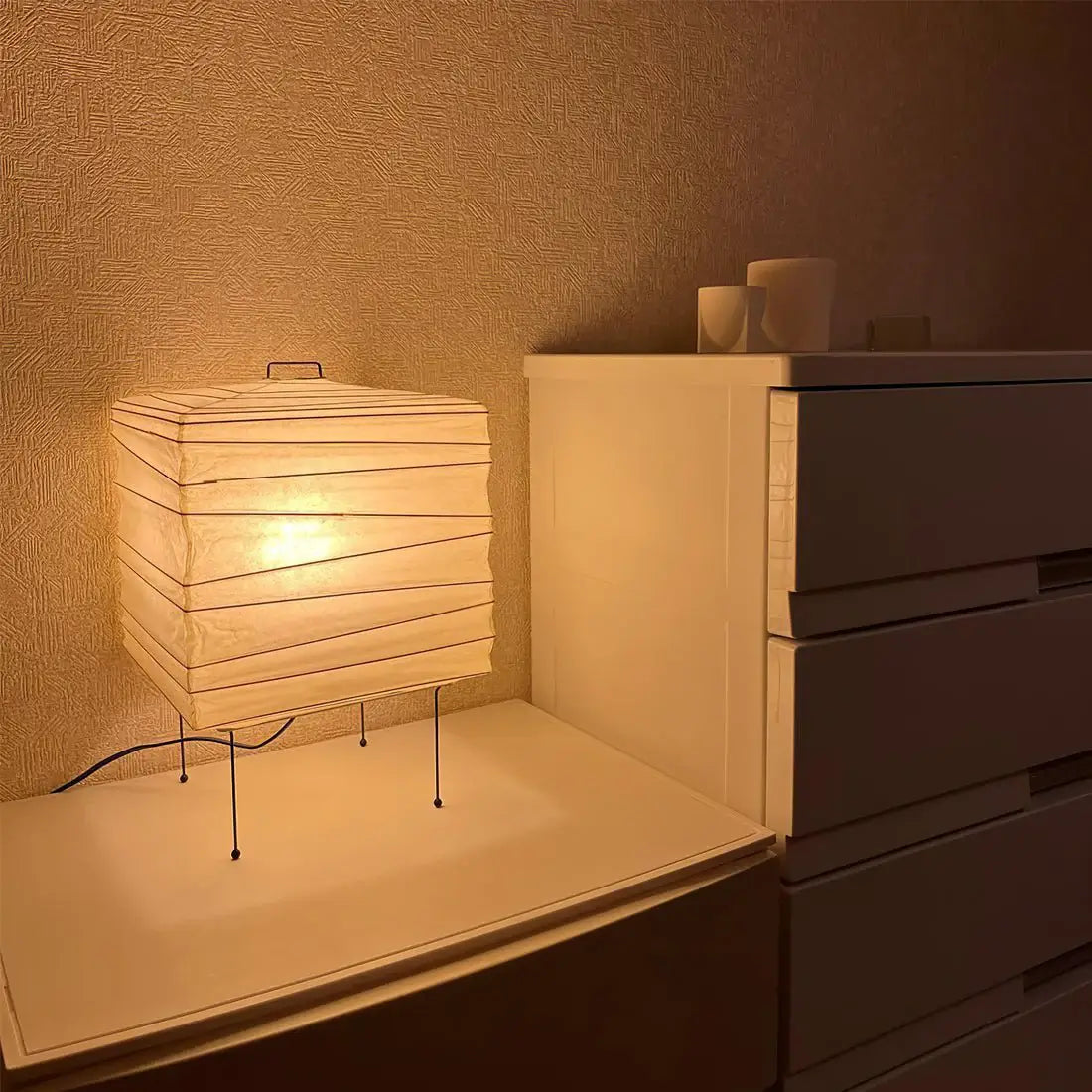 Ayla Cube Nightstand lamp Table Lamp