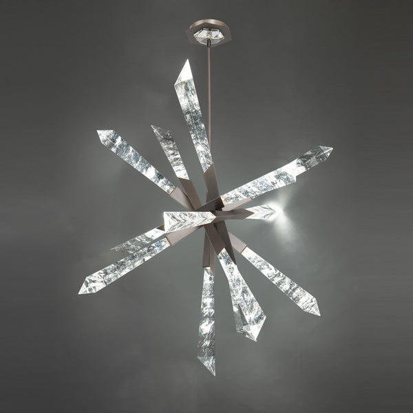 Pendant, Integrated LED, Antique Nickel, Optic Haze Quartz (BPD31236-AN YUEX014AZW)