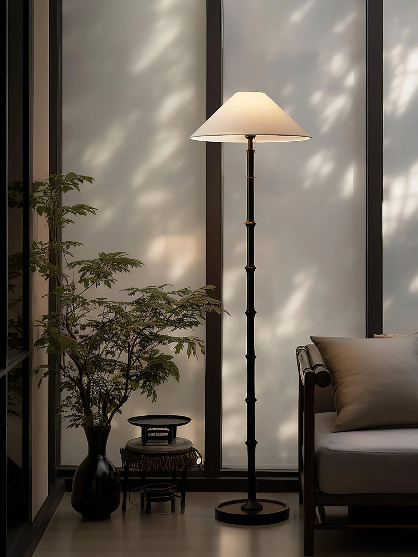 Bamboo Knot Free-standing Lamp Floor Lamp