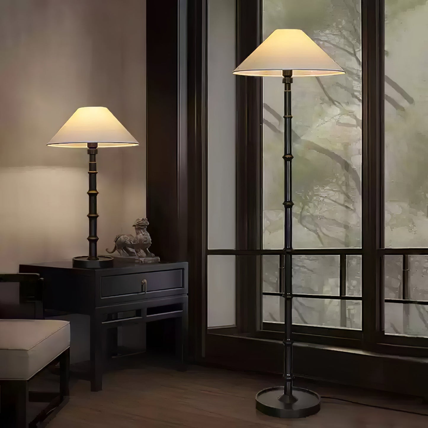 Bamboo Knot Free-standing Lamp Floor Lamp