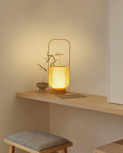 Bamboo Lantern Work lamp Table Lamp