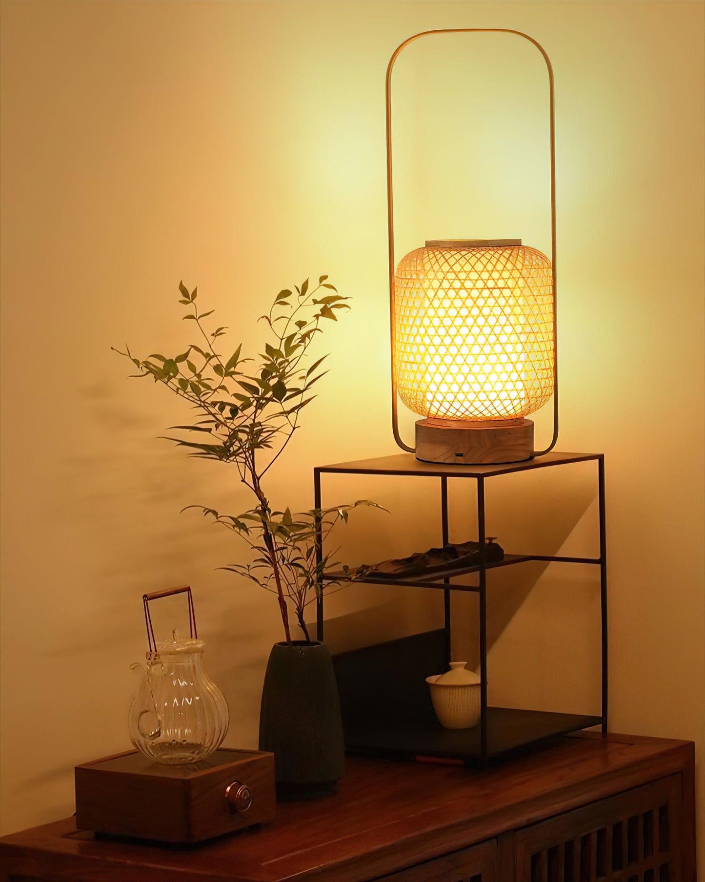 Bamboo Lantern Work lamp Table Lamp