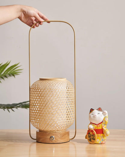 Bamboo Lantern Work lamp Table Lamp