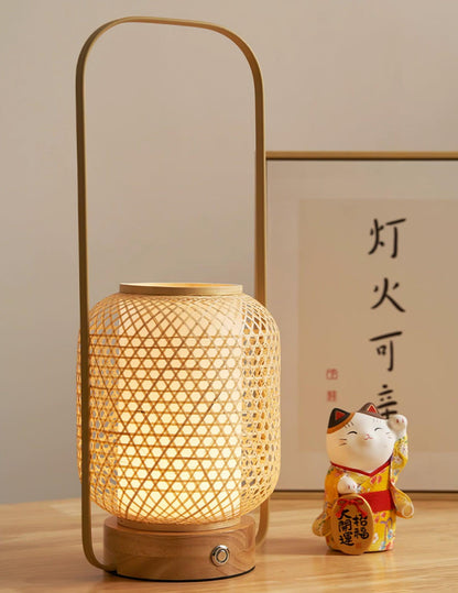 Bamboo Lantern Work lamp Table Lamp