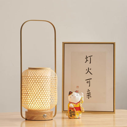 Bamboo Lantern Work lamp Table Lamp