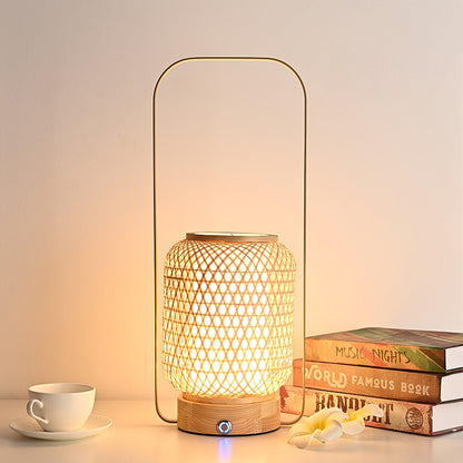 Bamboo Lantern Work lamp Table Lamp