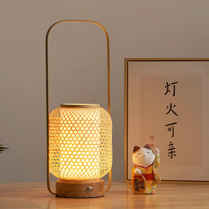 Bamboo Lantern Work lamp Table Lamp