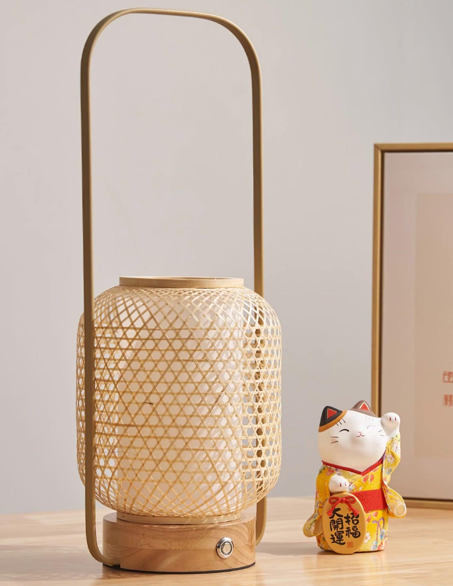 Bamboo Lantern Work lamp Table Lamp