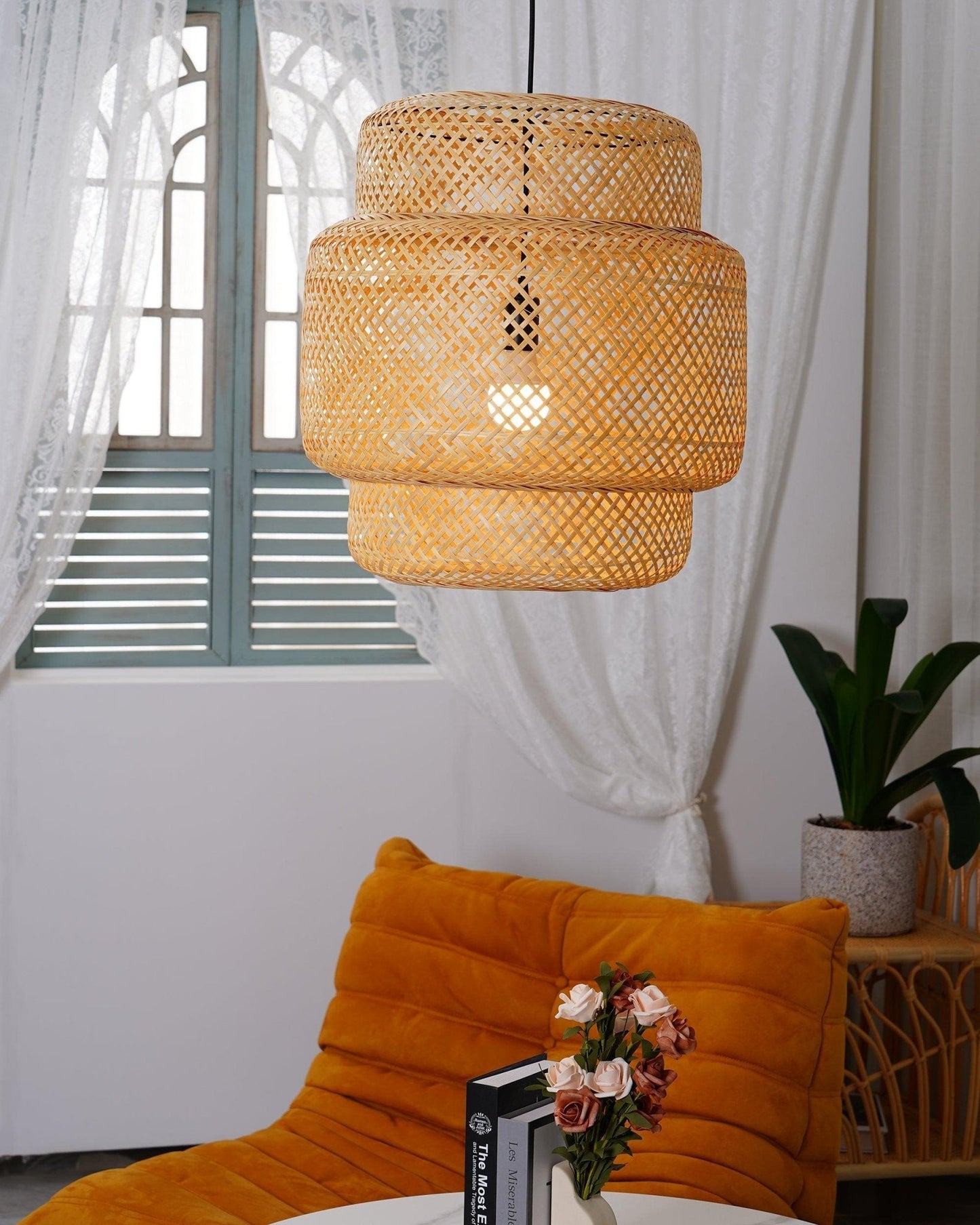 Bamboo Droplight Pendant Light