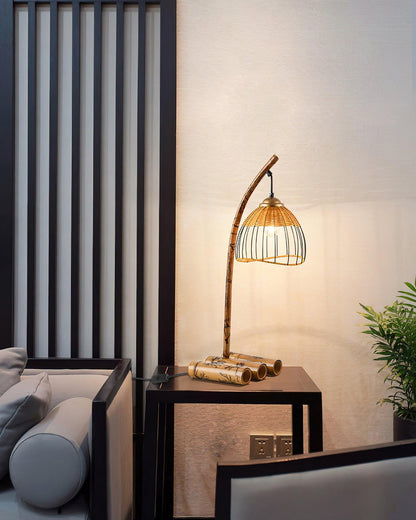 Bamboo Zen Nightstand lamp Table Lamp