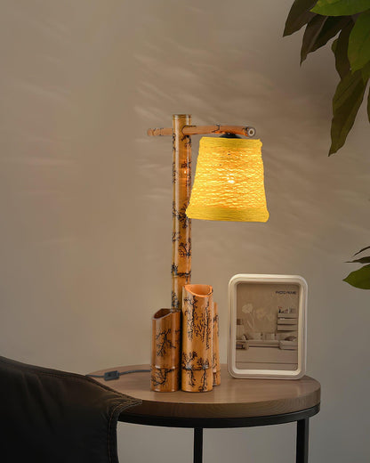 Bamboo Zen Nightstand lamp Table Lamp