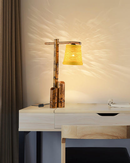 Bamboo Zen Nightstand lamp Table Lamp